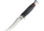 Marbles Hunter Horn Handle Knife, 9in Overall, 4.5in Satin SS Upswept Skinner Blade, Jigged Horn Handle, Brown Leather Sheath, MR450 / EG-711