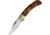 Marbles Large Lockback Burl Wood Folding Knife, 3.5 satin finish stainless clip point blade, Burl wood handle, BF210643