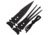 Marbles Large Spear Heads, 6.625in Black SS Spear Head With Partially Serrated Dual Edges, 6.625in Black SS Gig, Black Paracord Included, MR408 / 2 PCS SPEAR HEADS