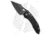 Marfione Custom Knives Borka Blades Prototype Stitch Automatic Folding Knife, 3.75in, CPM 3V, Spear Point Blade, Aluminum Black Handle, Black/Black, 8.50in, BHQ-49020