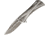 Marfione Custom Knives Custom Closer Bronze Titanium Folding Knife,3.75in,Standard Edge,Stonewash,Titanium Handle MFC394