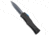 Marfione Custom Knives Marfione Custom Hera D/E OTF Auto Knife Black 3" Reptilian Pattern Dam, Black, Damascus, adult, BHQ-146641