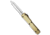 Marfione Custom Knives Marfione Custom Ultratech Spartan OTF Knife Brass Mirror Polish, Gold, Elmax, adult, BHQ-33421