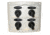 Marinco Splash Proof Panel - 4 Way - White 56941