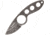 MARSER Jager 6 Neck Knife Fixed Blade Knife, 1.75in, Stainless Steel, Standard Edge, Drop Point, Black Stonewash MRSJAG6
