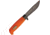 Marttiini Skinner Titanium Blade Orange Fixed Blade Knife, 9in, 4in, Orange, Rubber Handle MN186024T