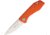 Maserin AMK3 M390 G10 Folding Knife, 3in Satin Bohler M390 SS Drop Point, Orange Handle, Pocket Clip, G10/Carbon Fiber Handle, Orange, 377/G10A