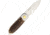 Maserin Hunting Knife Stag Folding Knife,3in,N690 Steel,Standard Edge,Spear Point,Mirror Polish,Stag Handle MAS181CV