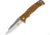 Maserin Reactor Framelock Folding Knife, Brown G10 handle with titanium back handle, 681-G10M