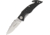 Maserin Rescue Linerlock Folding Knife,3.5in,Partially Serrated,Black,Aluminum Handle MAS283IN