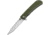 Maserin Sport Linerlock Green Folding Knife, 3 satin finish 440 stainless spear point blade, Green G10 handle, 46006G10V