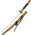 Master Collection 47 Ronin Tengu Sword, steel katana blade, Natural finish wooden handle MC47R003