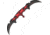 Master Collection Double Dragon A/O Fold Knife, SS Assist Black PS hawkbill blade, Red Handle MCA004BR