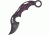 Master Collection Dragon Karambit A/O Fold Knife, SS Assist Black Partially SE, Purple Handle MCA010PE