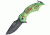 Master Collection Scorpion Rescue A/O Fold Knife, SS Assist Black Drop Point Blade, Green/Red Handle MCA009GNR