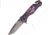 Master Collection Skull Rescue Folder A/O Fold Knife, SS Assist Tanto Blade, Purple Handle MCA007BP