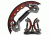 Master Cutlery Fantasy Dragon Knife Display 24" Overall HK-110