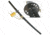 Master Cutlery Fixed Blade, 41.5in, Stainless Steel Blade, Handle SW-350H