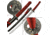 Master Cutlery Fixed Blade, 41in, Stainless Steel Blade, Red Cord Wrapped Handle JL-595