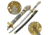 Master Cutlery Fixed Blade, 43in, Carbon Steel Blade, Dragon Head Handle JL-003HM