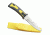 Master Cutlery Fixed Blade, 9in, Stainless Steel Blade, Yellow Contoured Rubber Handle YK-407Y