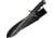 Master Cutlery Jungle Master, Black Rubber Handle, Black Bl., Nylon Sheath MC-JM-005B