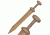 Master Cutlery Martial Art Hardwood Training Equipment 27" Overall 1610