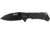 Elite Tactical Parallax Black Folding Knife, 3.5 in, Stainless Steel, Drop Point, ETFKR005BK