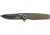 Elite Tactical Readiness Spring Assisted Knife, 3.5 in, 8Cr13 Stainless Steel, Drop Point, Not Serrated, Tan, ET-A001TN