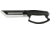 Elite Tactical The Rig Fixed Blade Knife, 6.5 in, Stainless Steel, Tanto, Black, ETFIX004BK