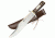 Master Cutlery The Alamo Bowie Knife, Wood Handle, Plain MC-AB01