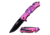 Master USA Drop Point Spring Assisted Knife, 3.5 in, 3Cr13 Stainless Steel Stainless Steel, Pink Camo, MU-A001PK