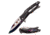 Master USA Drop Point Spring Assisted Knife, 3.5 in, 3Cr13 Stainless Steel Stainless Steel, Rainbow Black, MU-A108RB