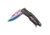 Master USA Drop Point Spring Assisted Knife, 3.5 in, 3Cr13 Stainless Steel Stainless Steel, Rainbow Black, MU-A108RB
