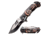 Master USA Embossed Printing Spring Assisted Knife, 3.75 in, 3Cr13 Stainless Steel Stainless Steel, Drop Point, Black/Red, MU-A116C
