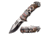 Master USA Embossed Printing Spring Assisted Knife, 3.75 in, 3Cr13 Stainless Steel Stainless Steel, Drop Point, Multicolor Skeleton, MU-A116J