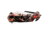Master USA Embossed Printing Spring Assisted Knife, 3.75 in, 3Cr13 Stainless Steel Stainless Steel, Drop Point, Red/Brown, MU-A116B