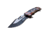 Master USA Embossed Printing Spring Assisted Knife, 3.75 in, 3Cr13 Stainless Steel Stainless Steel, Drop Point, Red/Brown, MU-A116B