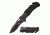 Master USA Folding Blade, 3.5in, Stainless Steel Blade, Black Nylon Fiber Overlay Handle MU-A022BG