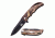 Master USA Folding Blade, 3.5in, Stainless Steel Blade, Forest Camo Coated Nylon Fiber Handle MU-A029FC