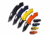 Master USA MU-A058 Spring Assisted Knife Set, 3.1in, 3CR13 Stainless Steel, Modified Tanto, Black Blade, Injection Molded Handle, MU-A058