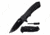 Master USA MU-A062BK Spring Assisted Knife, 3.5in, 3CR13 Stainless Steel, Spear Point, Black Blade, Injection Molded Handle, Black, MU-A062BK