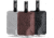 Matador FlatPak Toiletry Bottle, 3 Pack, Charcoal/Garnet/Arctic White, MATFPB3001MLT2