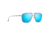 Maui Jim Beaches Polarized Aviator Sunglasses, Dove Grey Frame, Blue Hawaii Lens, Dove Grey B541-27A