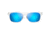 Maui Jim Boardwalk Polarized Square Sunglasses, Matte Crystal Frame, Blue Hawaii Lens, Matte Crystal B539-05CM