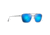 Maui Jim Ebb &amp; Flow Polarized Aviator Sunglasses, Dove Grey Frame, Blue Hawaii Lens, Dove Grey B542-27A