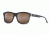 Maui Jim Hula Blues Sguare Sunglasses,Black Vinyl w/ Hula Blues Interior Print Frame, HCL Bronze Lens, Polarized, H710-72