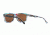 Maui Jim Hula Blues Sguare Sunglasses,Black Vinyl w/ Hula Blues Interior Print Frame, HCL Bronze Lens, Polarized, H710-72