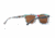 Maui Jim Hula Blues Sguare Sunglasses,Black Vinyl w/ Hula Blues Interior Print Frame, HCL Bronze Lens, Polarized, H710-72
