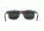 Maui Jim Hula Blues Sguare Sunglasses,Black Vinyl w/ Hula Blues Interior Print Frame, Neutral Grey Lens, Polarized, 710-72